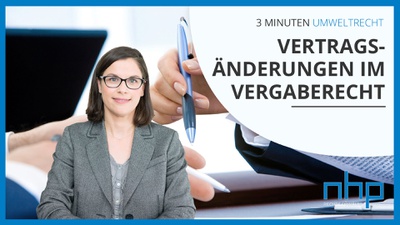 Vertragsänderungen im Vergaberecht