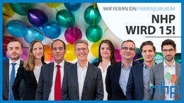 Wir feiern ein Firmenjubiläum - NHP wird 15 Wir feiern ein Firmenjubiläum - NHP wird 15