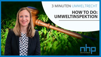 3 MINUTEN UMWELTRECHT: "How to do: Umweltinspektion"