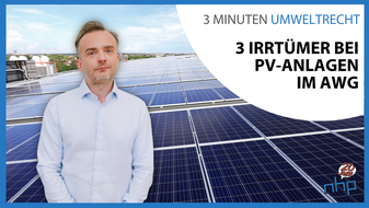 3 Irrtümer bei PV-Anlagen im AWG