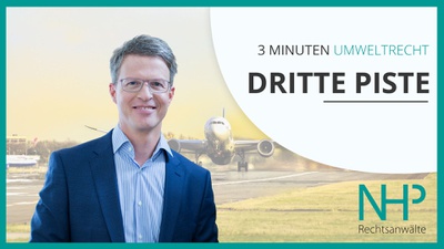 3 MINUTEN UMWELTRECHT: "Dritte Piste Flughafen Wien", Mag. Martin Niederhuber