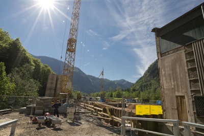 Baustelle KW Dießbach © Salzburg AG Baustelle KW Dießbach © Salzburg AG
