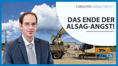 3 MINUTEN UMWELTRECHT: "Das Ende der AlSAG-Angst!"