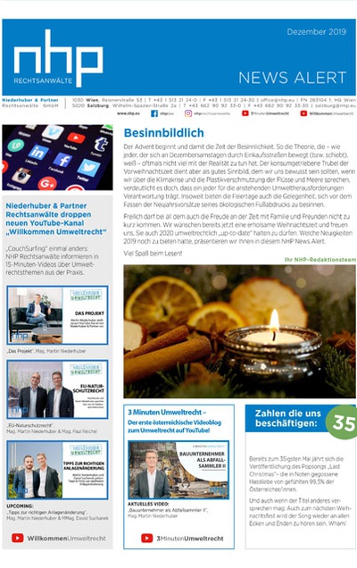 NHP News Alert Dezember 2019 erschienen