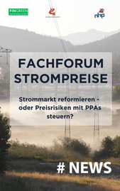 Veranstaltungshinweis: Fachforum Strompreise