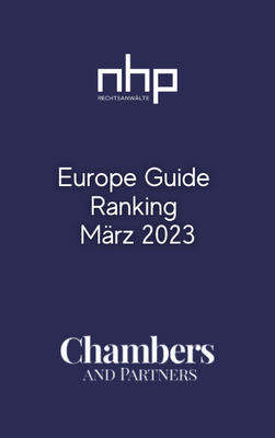 TOP-Platzierung bei den Europe Guide Rankings von CHAMBERS
